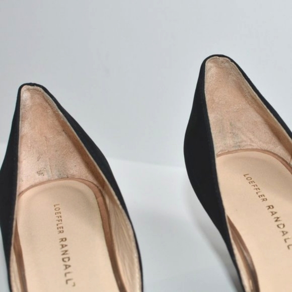 NWOT Loeffler Randall | 'Rae D'Orsay' Snakeskin & Suede Wedge Heels 7 + Dust Bag - Picture 11 of 16